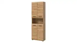 Bad Hochschrank Artisan Eiche 4 Türen Breite 60 cm - ICE