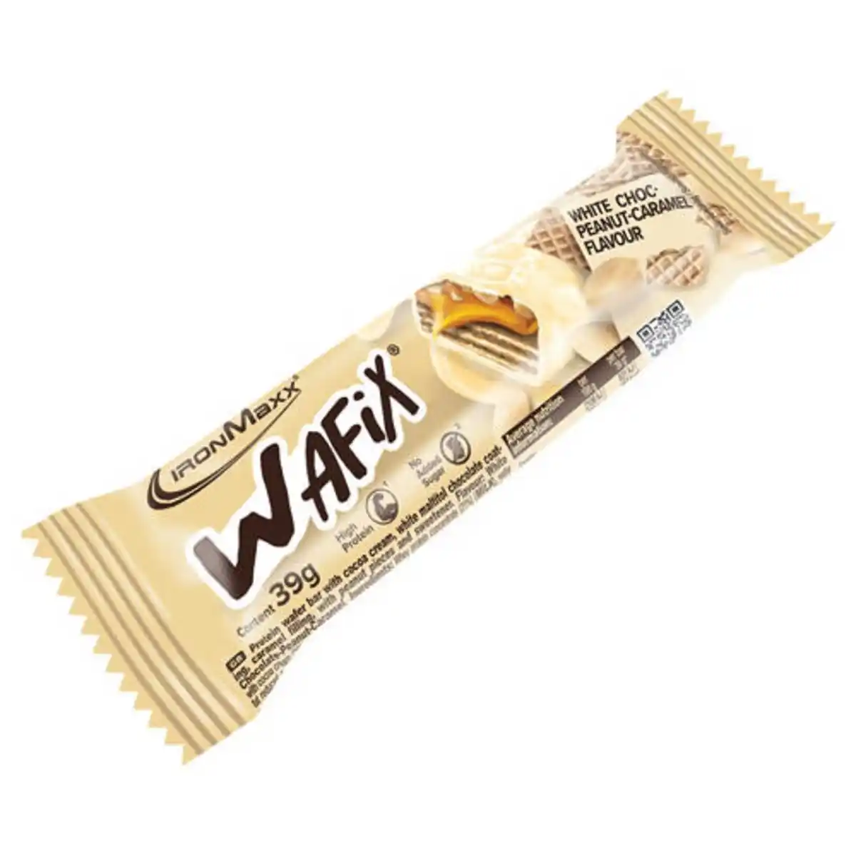 Bild 1 von IRONMAXX Wafix Riegel 39 g, White Peanut Caramel