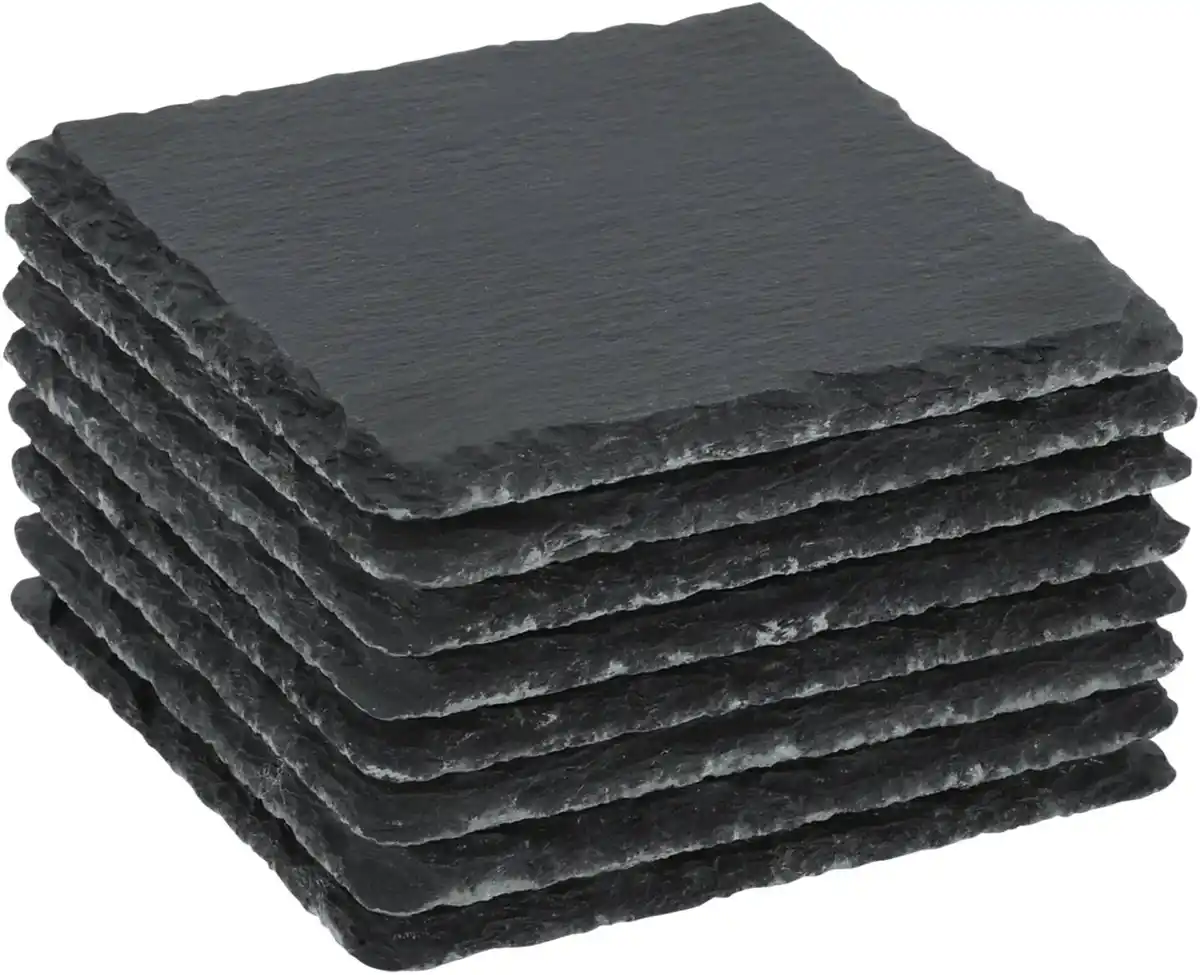 Bild 1 von SPICE&SOUL® Schiefer-Untersetzer je ca. 10 x 10 cm, 8-St.-Packg.