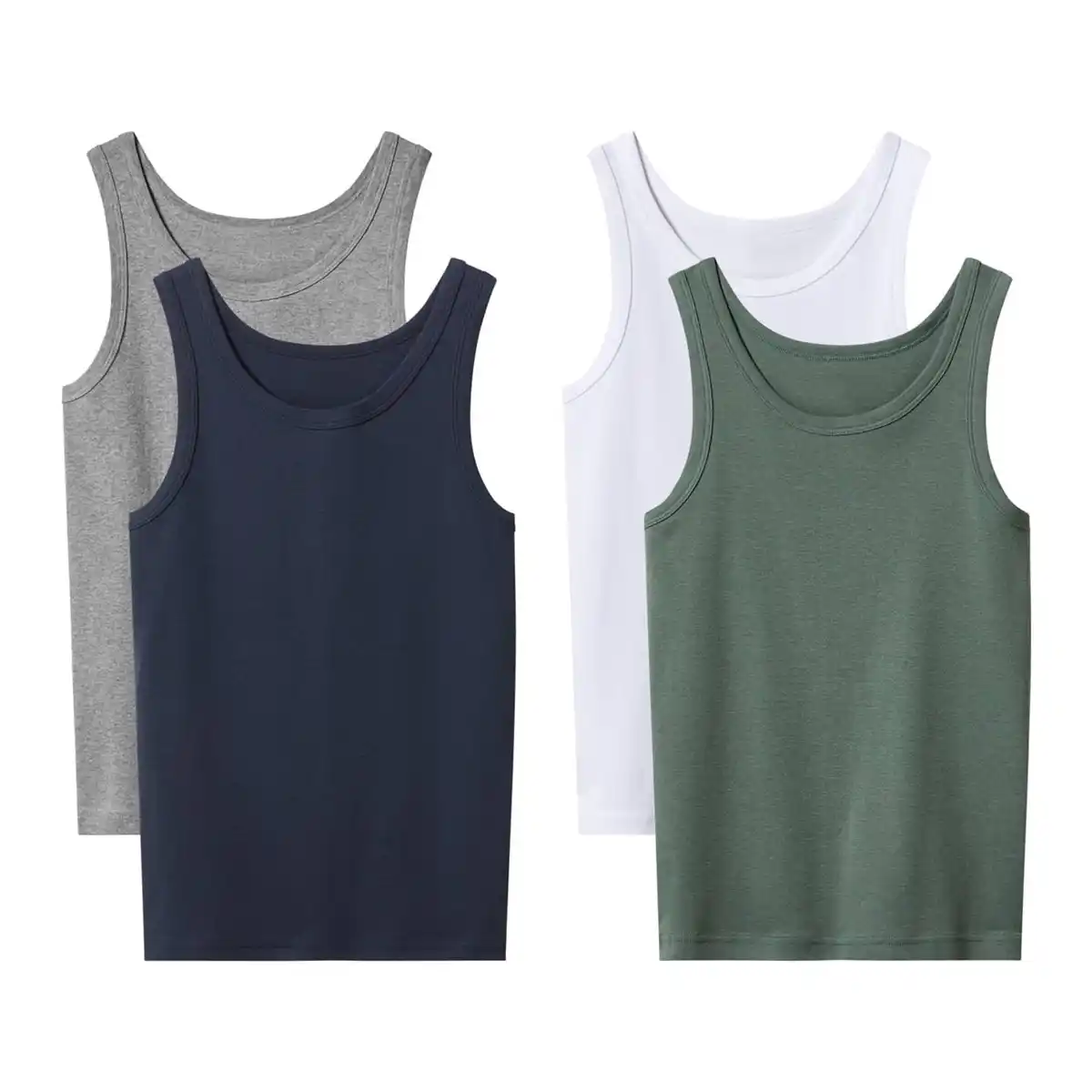 Bild 1 von HIP&HOPPS® Kinder-Unterhemden, 2-St.-Packg.