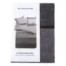 Bild 2 von Flanellbettwäsche mit Streifen, 155x220cm Grau