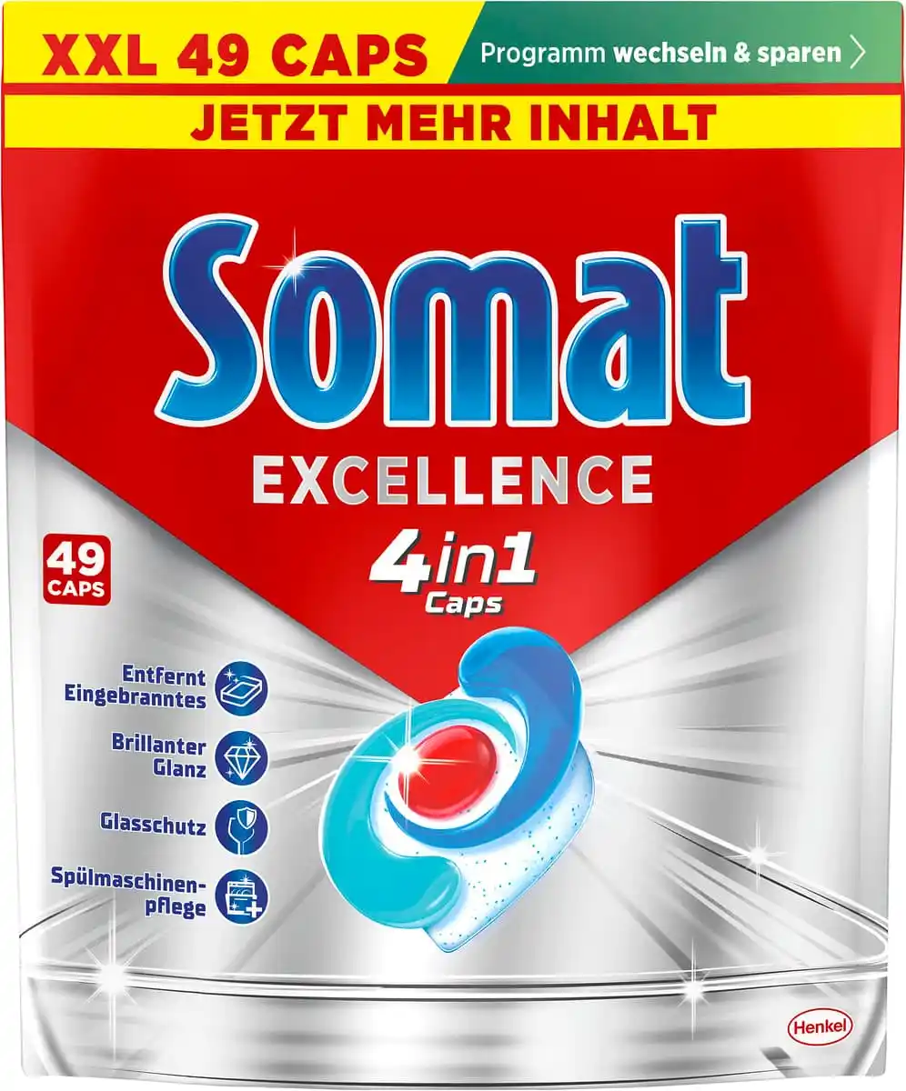 Bild 1 von SOMAT Excellence 4in1 Caps, 887 g