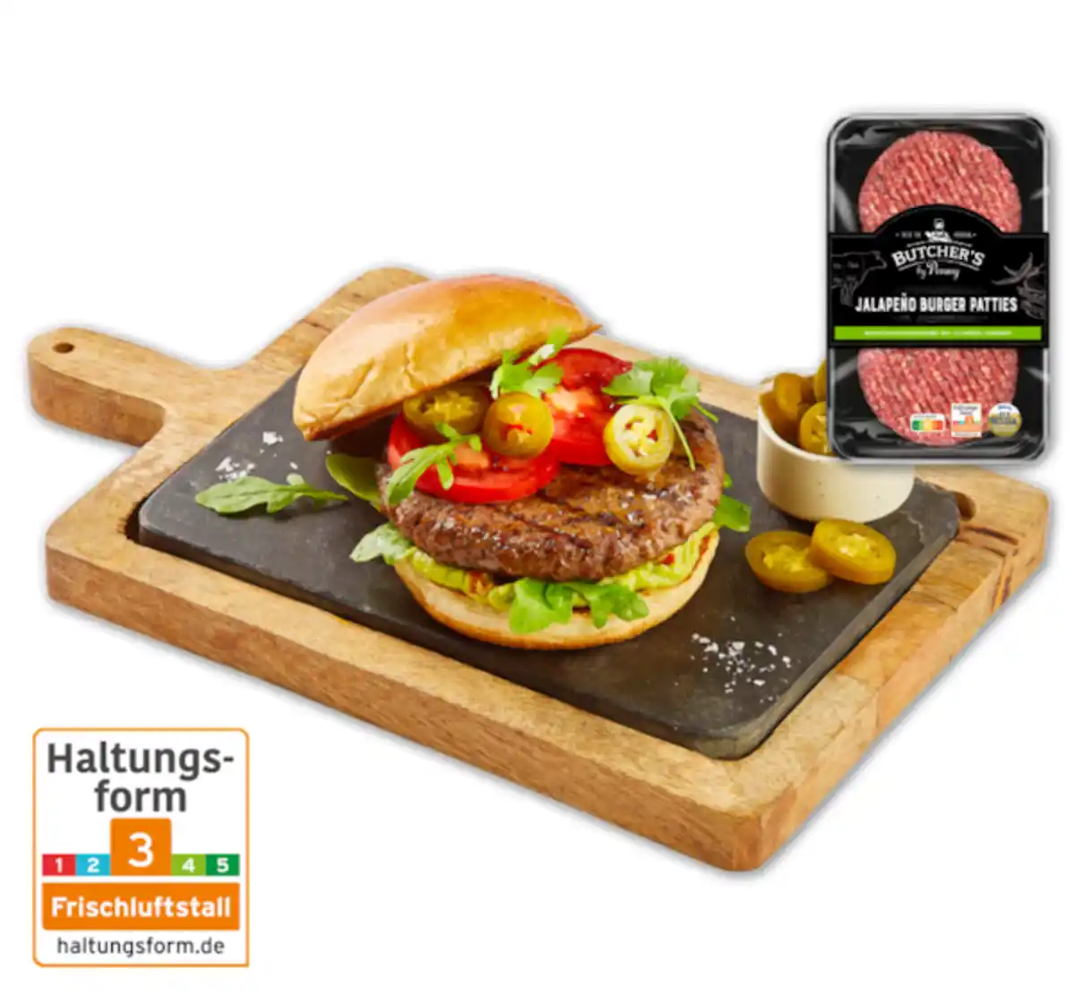 Bild 1 von BUTCHER’S Jalapeño Burger Patties*