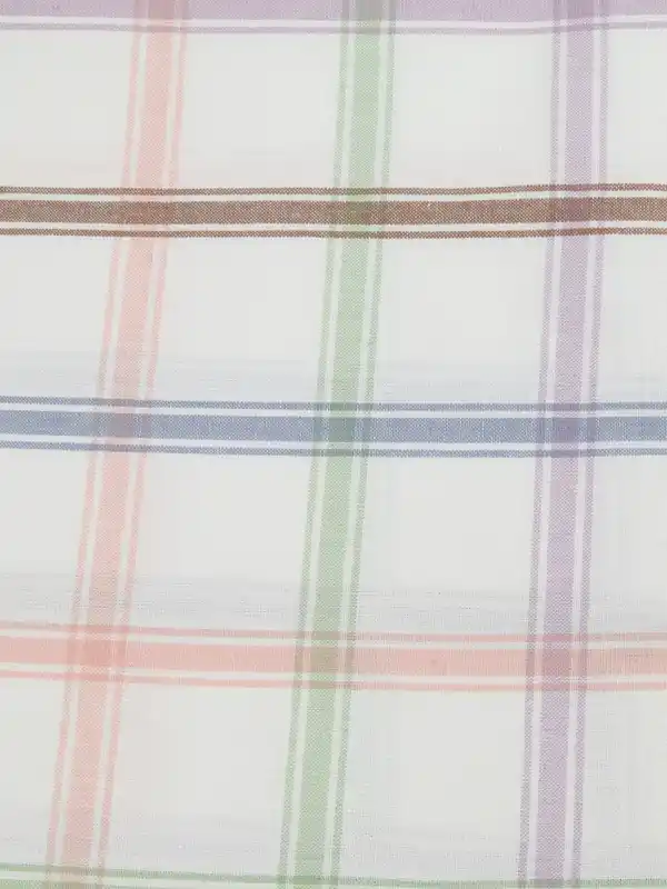 Bild 3 von Tischdecke mit Streifen 80x80cm Weiß