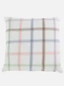 Kissen mit Streifen 45x45cm Weiß