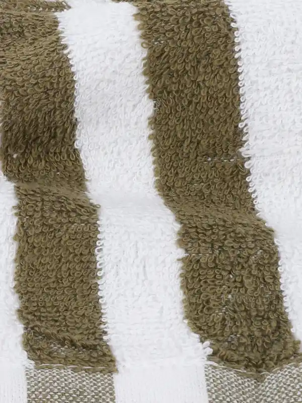 Bild 3 von Waschhandschuh gestreift, 16x21cm Grün