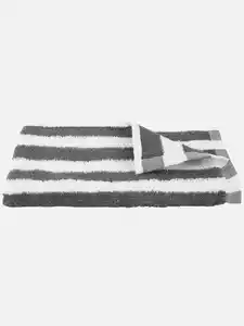 Gästetuch mit Streifen, 30x50cm Grau