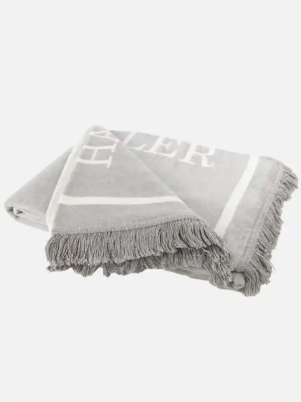 Bild 2 von Wohndecke mit Fransen 150x200cm Grau