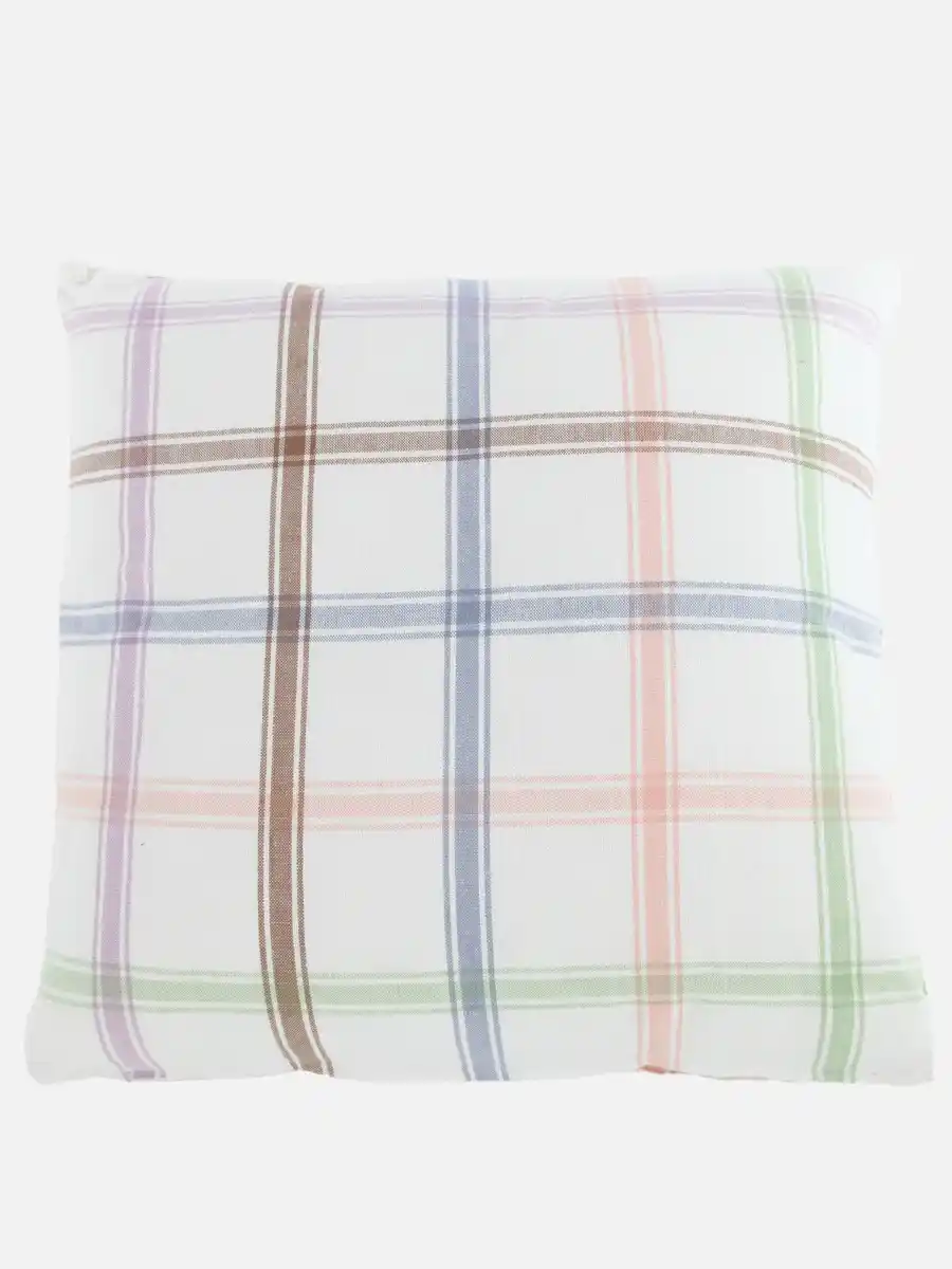 Bild 2 von Kissen mit Streifen 45x45cm Weiß