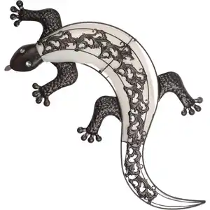 Solar-LED-Wandlicht "Gecko" mit 10 LEDs