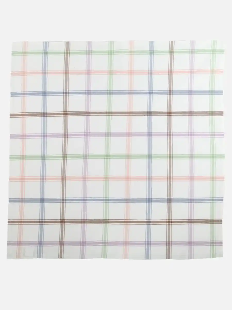 Bild 1 von Tischdecke mit Streifen 80x80cm Weiß