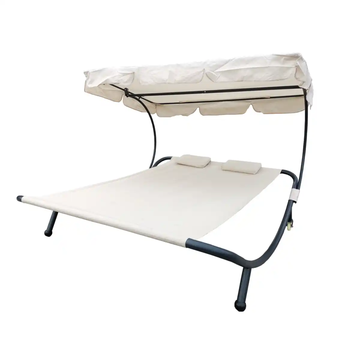 Bild 1 von Doppel-Sonnenliege mit Dach beige