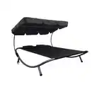 Bild 1 von Doppel-Sonnenliege mit Dach schwarz