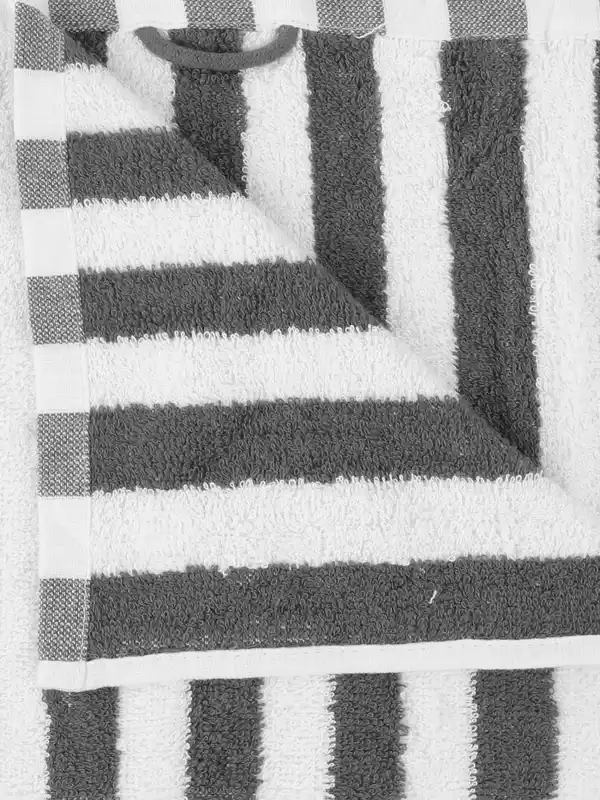 Bild 2 von Gästetuch mit Streifen, 30x50cm Grau