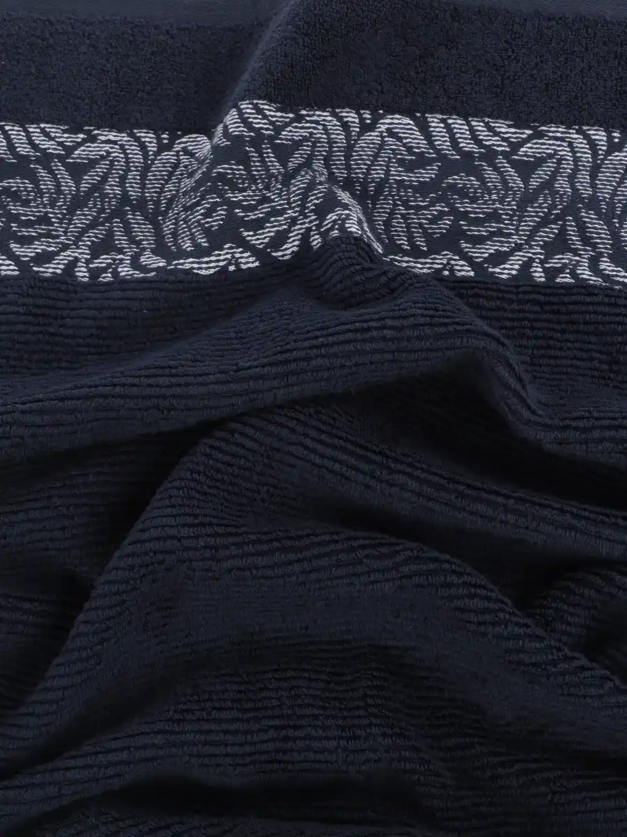 Bild 2 von Duschtuch mit breiter Bordüre 70x140cm Blau