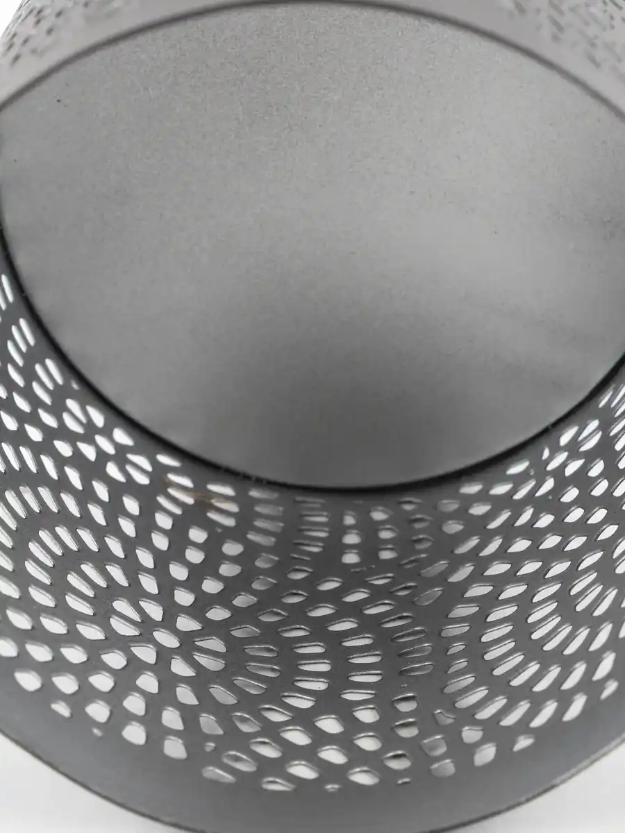 Bild 2 von Windlicht aus Metall, 9x9x10cm Schwarz