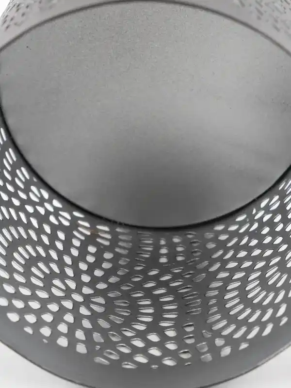 Bild 2 von Windlicht aus Metall, 9x9x10cm Schwarz