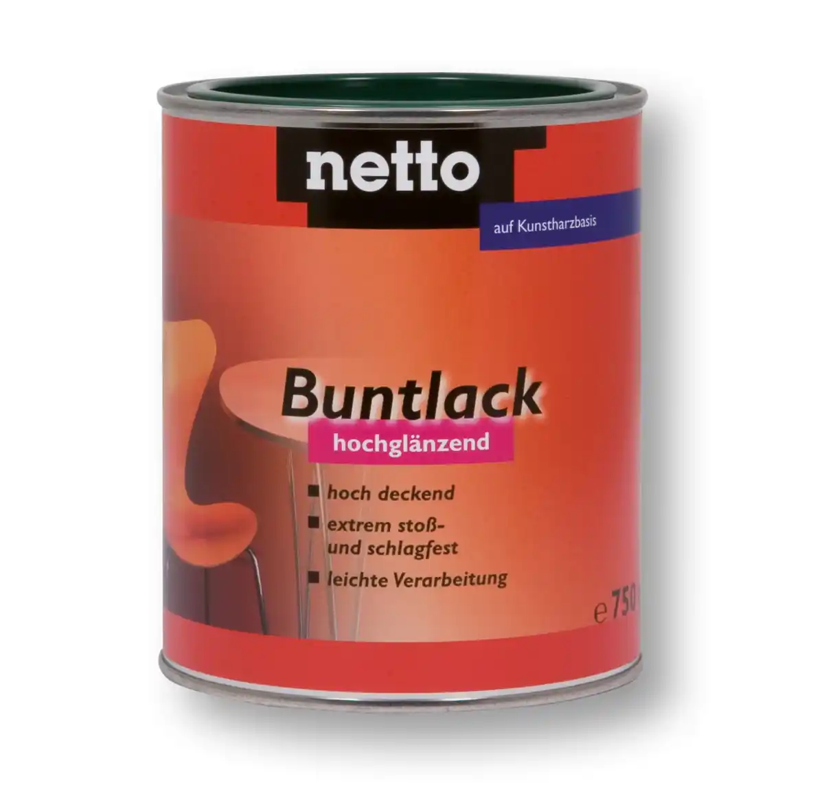 Bild 1 von netto Buntlack auf Kunstharzbasis 750 ml