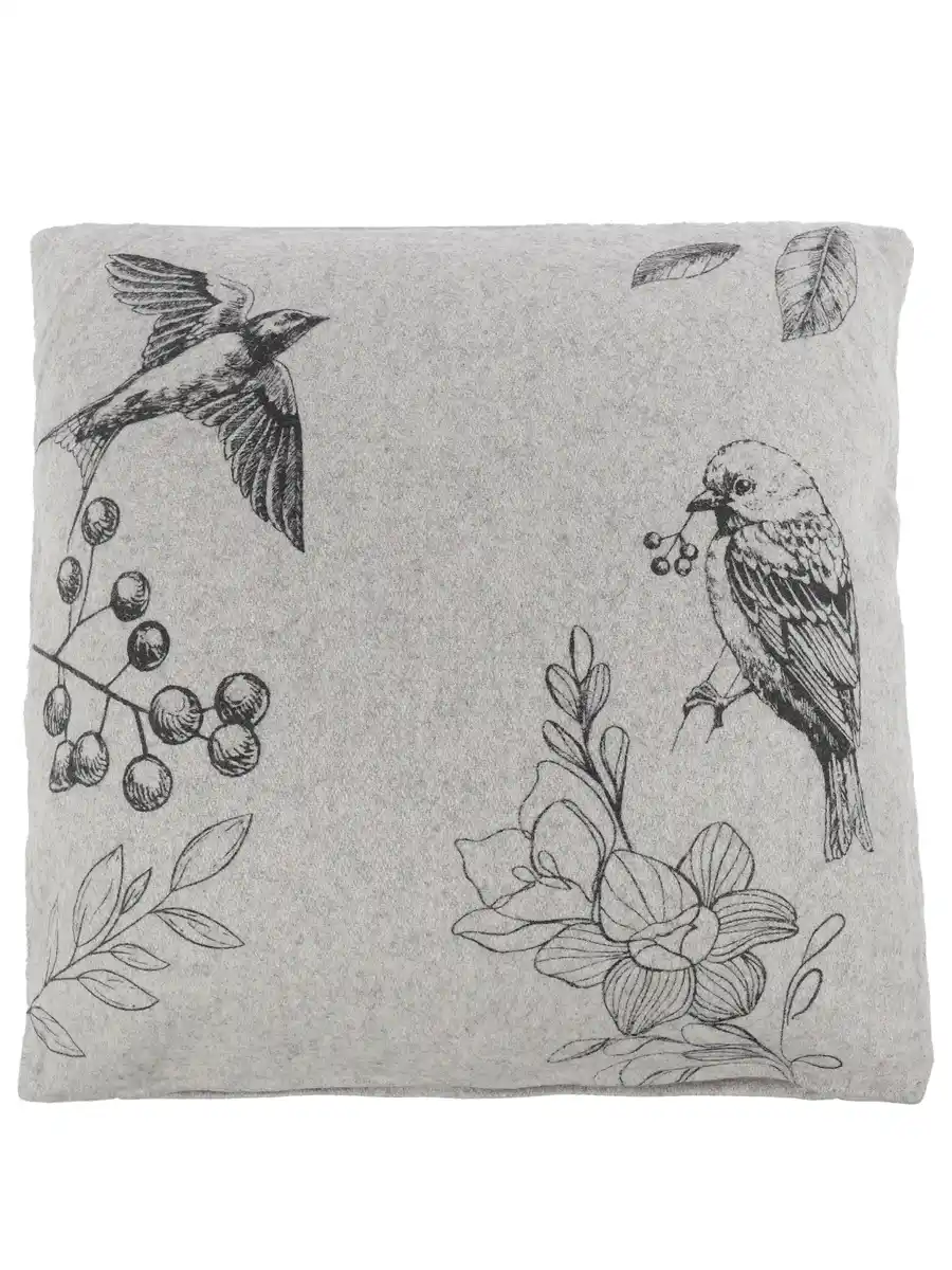 Bild 1 von Dekokissen Filz, 45x45cm, mit Füllung Grau