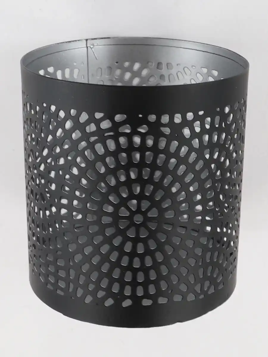 Bild 1 von Windlicht aus Metall, 9x9x10cm Schwarz