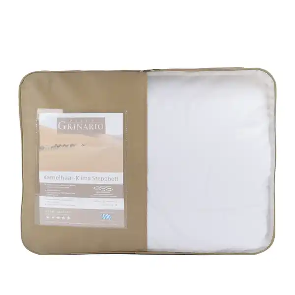 Bild 2 von Kamelhaar-Klima-Steppbett, 155x220cm Weiß