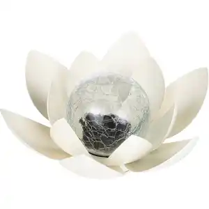 Solar-LED-Lotusblüte aus Metall