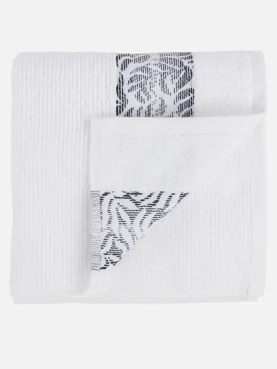 Bild 1 von Duschtuch mit breiter Bordüre 70x140cm Weiß