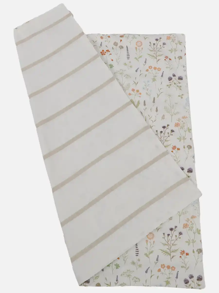 Bild 2 von Tischdecke zum Wenden 80x80cm Weiß