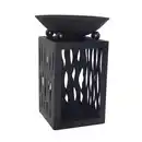 Bild 1 von Feuerschale auf Säule mit Holzfach