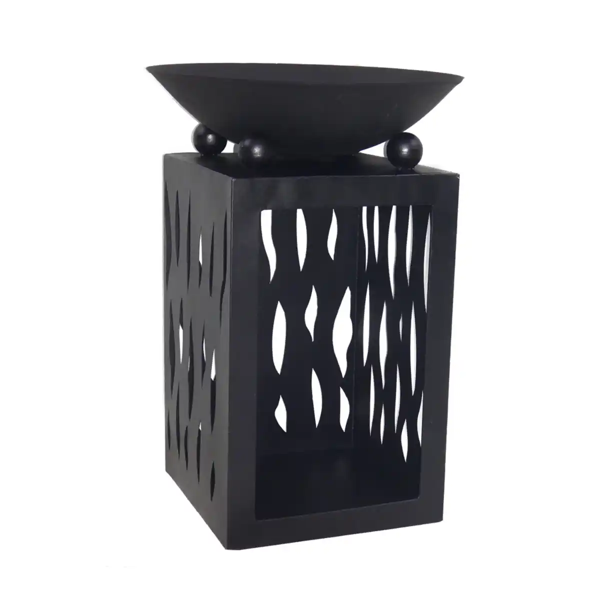 Bild 1 von Feuerschale auf Säule mit Holzfach