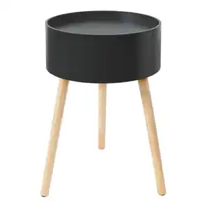 Beistelltisch 38x38x59cm schwarz