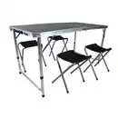 Bild 1 von Camping-Sitzgruppe schwarz/silber