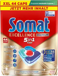 SOMAT Excellence Premium 5in1 Caps, 819 g