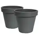 Bild 1 von BELAVI Pflanzgefäß, Set, Anthrazit/Anthrazit