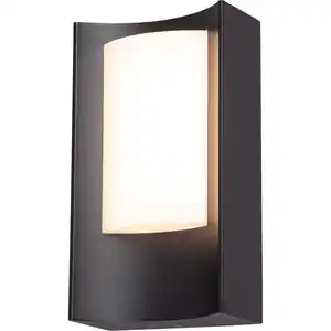 toom Außenwandleuchte 'Lugo' schwarz 20 x 11 cm