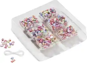 IDEENWELT Buchstabenperlen-Set Pink