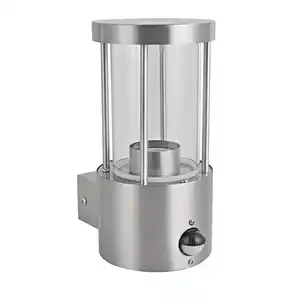 toom Außenwandleuchte 'Split' Edelstahl Ø 10,2 x 20,2 cm, mit Bewegungsmelder