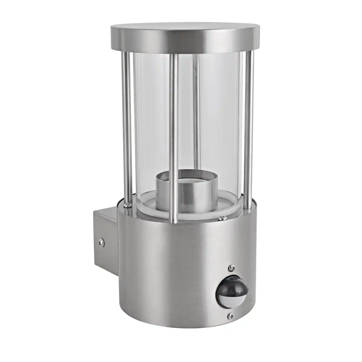 Bild 1 von toom Außenwandleuchte 'Split' Edelstahl Ø 10,2 x 20,2 cm, mit Bewegungsmelder