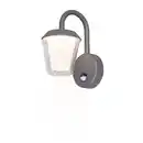 Bild 1 von toom LED-Außenwandleuchte 'Porto' aluminiumfarben 17,6 x 12 x 24 cm, mit Bewegungsmelder