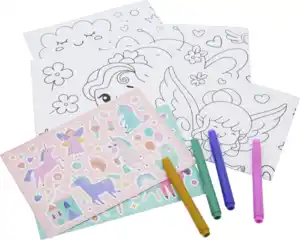 IDEENWELT Fenstermalset Einhorn