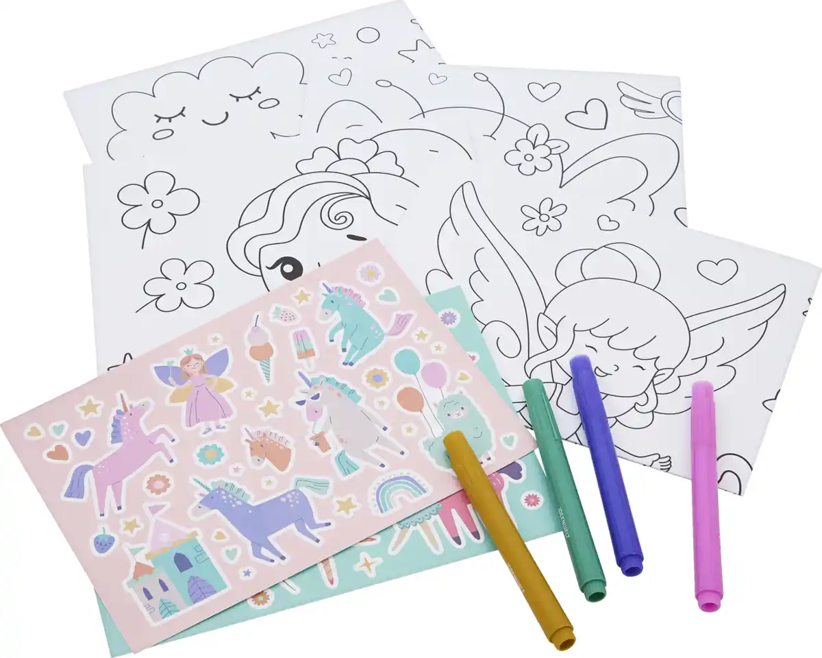 Bild 1 von IDEENWELT Fenstermalset Einhorn