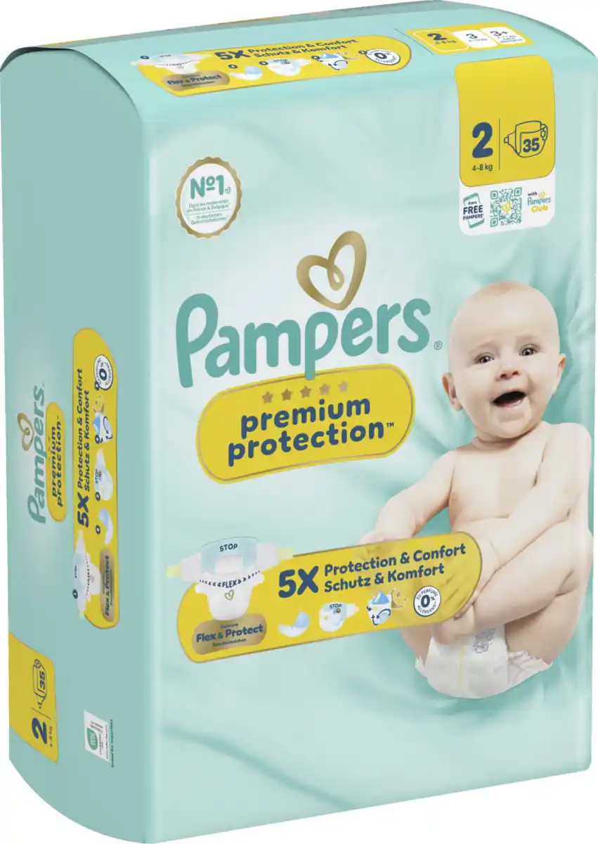 Bild 1 von Pampers Premium Protection New Baby Windeln Gr. 2 Mini (4-8 kg) Single Pack