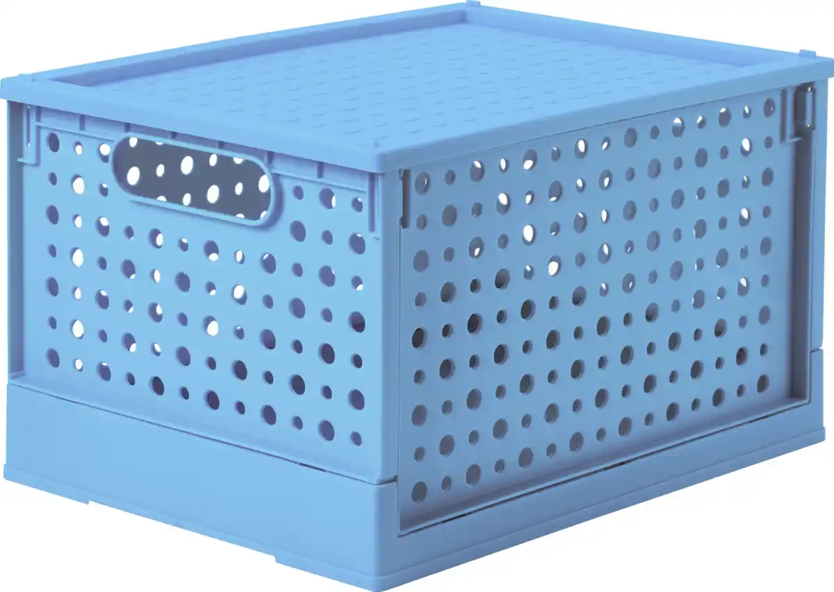 Bild 1 von IDEENWELT Klappbox mit Deckel Hellblau