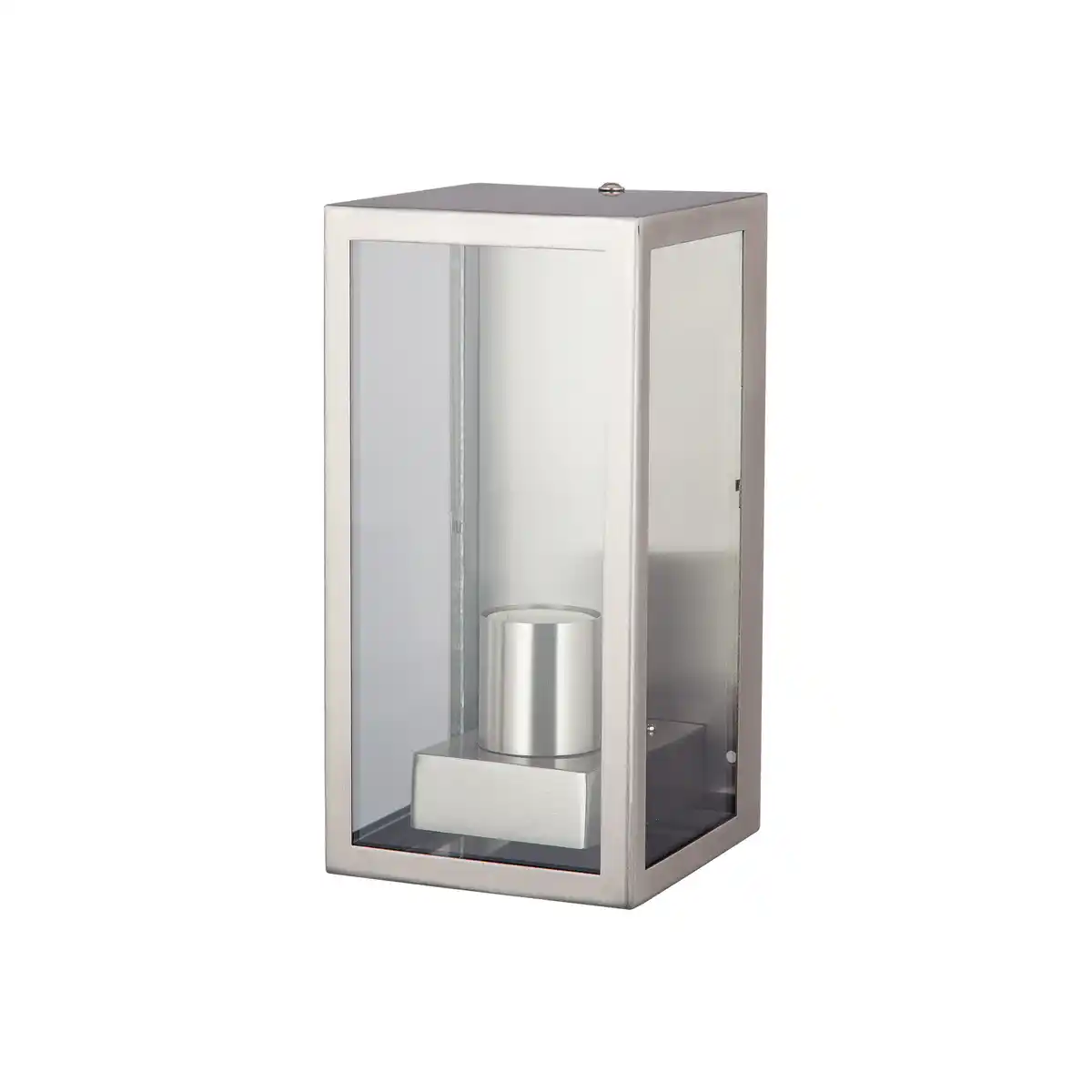 Bild 1 von toom Außenwandleuchte 'Melbourne' Edelstahl Glas 12,8 x 12 x 24 cm