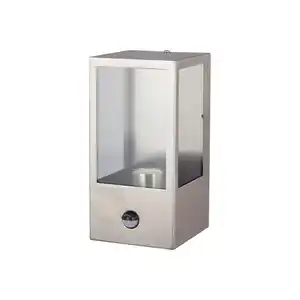 toom Außenwandleuchte 'Melbourne' Edelstahl Glas 14,2 x 12 x 24 cm, mit Bewegungsmelder