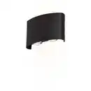 Bild 1 von toom LED-Außenwandleuchte 'Toronto' schwarz halbrund 4 x 12 x 8 cm