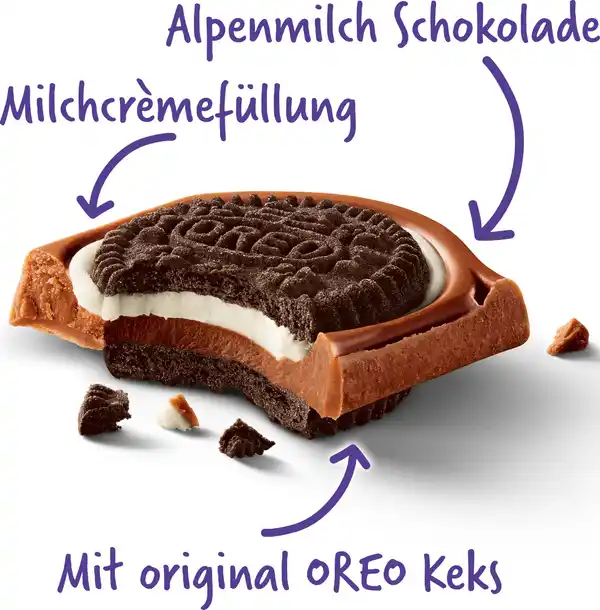 Bild 2 von Milka Schokolade Oreo Sandwich, 92 g