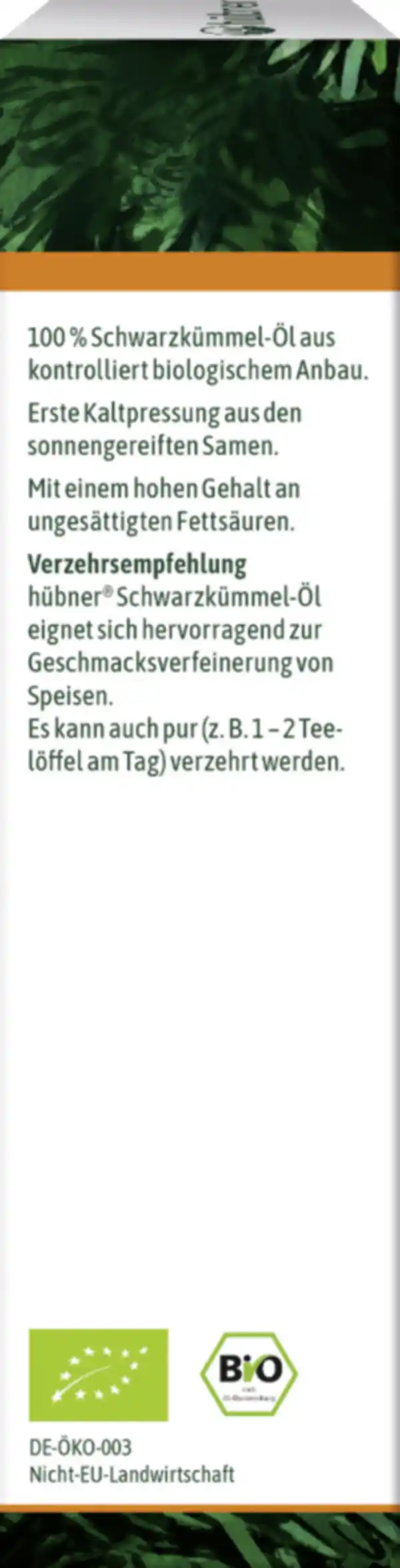 Bild 3 von hübner® Bio Schwarzkümmel-Öl, 100 ml