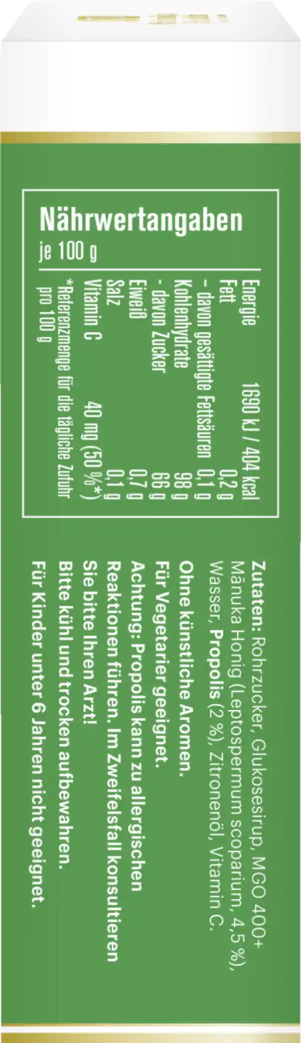 Bild 3 von manuka health Manuka Honig Hustenbonbons MGO 400+ mit der Kraft reiner Propolis, 100 g