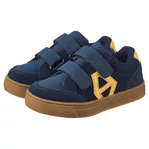 LILY & DAN Kinder Leder-Sneaker, Marine, 24